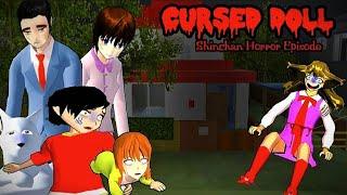 CURSED DOLL || Horror Comedy Movie Sakura School Simulator || Shinchan Episode