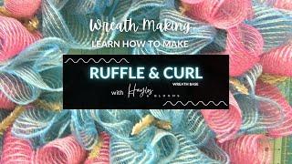 How to Make a Mesh Wreath | Ruffle Deco Mesh Wreath Base | Ruffle Wreath Tutorial