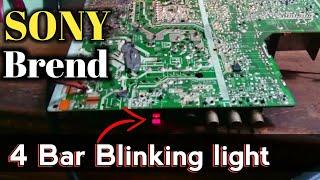 4-bar Blinking light | Crt SONY Tv Standby mode | How to Solve this Problem