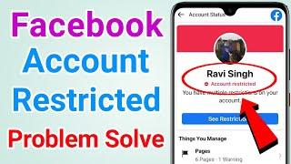 Facebook account Restricted problem solved | How to solve facebook restricted problem