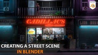 Making a Street Scene in Blender