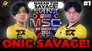 PENONTON MENGGlLA!! ONIC SAVAGE PERTAMA DI MSC!!