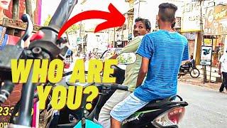 Unknown Pillion Rider PRANK