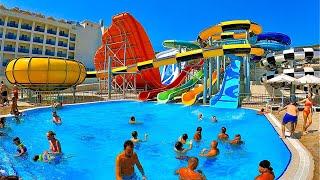 Maxeria Blue Didyma Hotel in Didim Türkiye (Water Slides - The Restaurant & Hotel Tour)