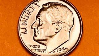 US 1965 Dime Worth Up To $3,850 - No Mint Mark - No SIlver - United States FDR Coins