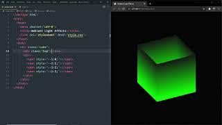 Ambient Light Effects   CSS 3D Glowing Cube Animation Effects