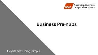 Shareholders' agreements: Business pre-nups