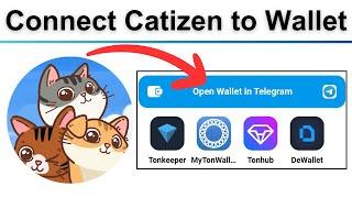 how to connect Catizen airdrop bot to wallet in Telegram