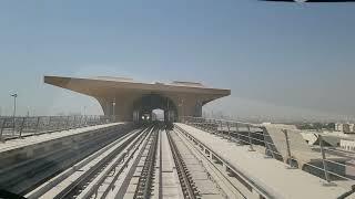 Doha Metro Red Line Train From Lusail QNB To Legtaifiya (06-19-2022) -Doha, Qatar