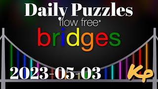 Flow Free Bridges - Daily Puzzles - 2023-05-03 - May 3rd 2023