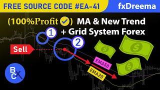 (100%Profit) A Simple Moving Average High Win Rate Trading Strategy - Free source EA-41 by fxDreema