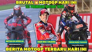 BRUTALBERITA MOTOGP HARI INI RABU 25 DESEMBER 2024, BEZZECCHI APRILIA, YAMAHA M1, MARC MARQUEZ 2025