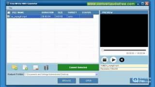 A quick look at Free MP4 To WMV Converter