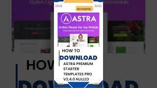 How to download Astra Premium Starter Templates Pro v3.4.0 NULLED #mudassarworld #astrapro