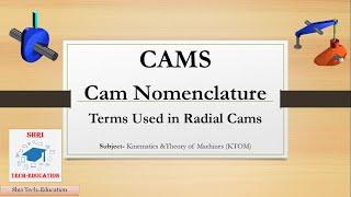 3.2 Cam Nomenclature | Terms used in radial Cam | Introduction to CAMS | Theory of Machines