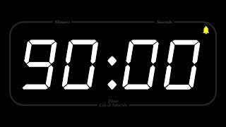 90 MINUTE - TIMER & ALARM - 1080p - COUNTDOWN