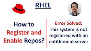 How to register and enable repos in RedHat? subscription manager command in RHEL