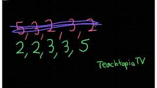 How to find the mode of a set of numbers.