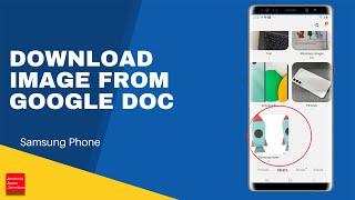 How to download an image from google doc in android device