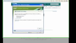 Remove a virus with | Eset Online Scanner Tutorial