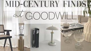 GOODWILL MID-CENTURY HOME DECOR / Thrift with me/ AESTHETIC HOME DECOR!!