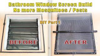 From Scrap to Shine: DIY Bathroom Window Screen Build & Installation - Part-1