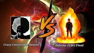 【WinMugen】Crazy Catastrophe Donald 1P, 3P, 11P Vs Inferno ZERO Final (both sides)