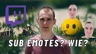 Sub Emotes richtig erstellen (leicht + cool & gratis)!  Weg zum Twitch Affiliate #75