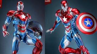 New Hot Toys Iron Patriot action figure fully revealed