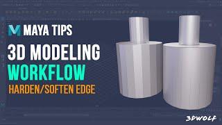 Maya Tutorial - How to Get Rid of Hard Edges in Autodesk Maya | Harden/Soften Edge Tool