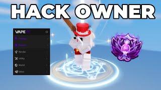 I Met The Owner Of BEDWARS HACKS In SOLOS..  (Roblox Bedwars)