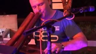 DAVE COOKE, "Slide Eclipse" ,guitar and didgeridoo, live at the courthouse, Port Douglas Australia