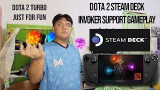 Dota 2 Steam Deck Invoker support turbo Gameplay & Performance! #dota2 #steamdeck #valve