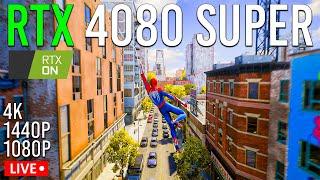 The RTX 4080 SUPER in Spider Man 2 | Nvidia RTX GPU Benchmark Test