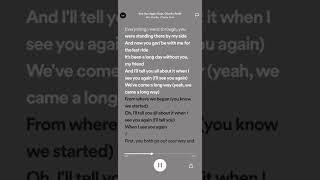 Wiz Khalifa, Charlie Puth - See You Again (Lyrics)