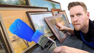 I'm customizing EVERY Thrift Shop Painting!...