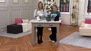 Skechers Easy Going Sparkle Knit Ankle Boots Elemental Bliss on QVC