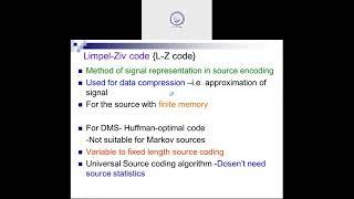 Lempel- Ziv Code (LZ-77)