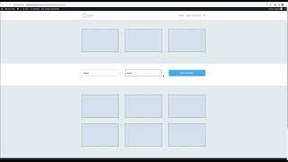 "Subscription Form" Divi Template Horizontal Layout