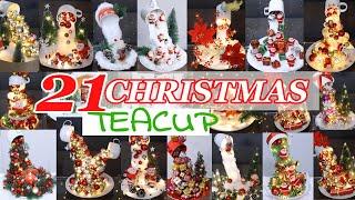 21 Beautiful DIY Teacup Christmas Decoration Ideas 2024 - Teacup Decor