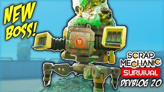 UNDERGROUND Mining, NEW Parts, NEW Crops, and a MEAN New BOSS! (Scrap Mechanic Devblog 20 Review)