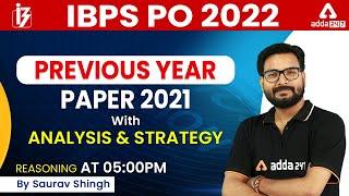 IBPS PO Previous Year Question Paper | Reasoning Strategy and Analysis by Saurav Singh