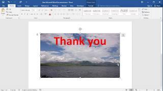 How To Write On A Picture In Word