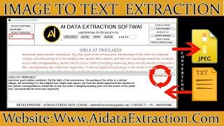 Online & Offline Data Entry Image To Text Converter Software
