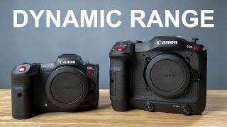 Canon R5C vs C70 - Dynamic Range