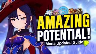 MONA UPDATED GUIDE: How to Play, Best Artifact & Weapon Builds, Team Comps | Genshin Impact 4.1