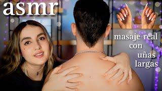 asmr MASAJE Y MIMOS en persona para DORMIR (SCALP MASSAGE) ASMR REAL Ale ASMR :)