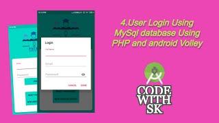 4.USER LOGIN[android volley and mysql php]