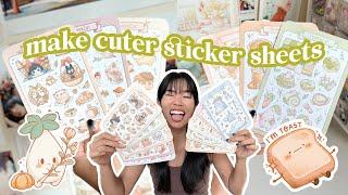 How to make the cutest sticker sheets! | Procreate + Cricut