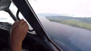 Cockpit View | Landing | Naha Airport Tahuna Sangihe Island North Sulawesi